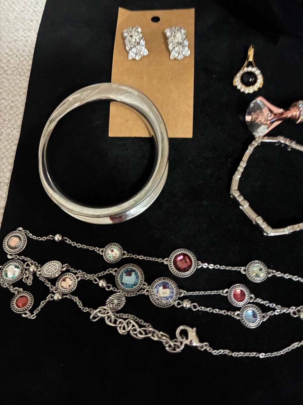 EUC Bling Statement Jewelry Bundle 14 Pc - Picture 14 of 16